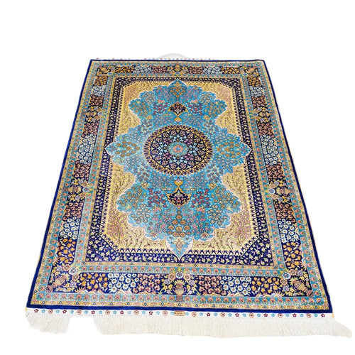 Decorative rug with intricate patterns 
